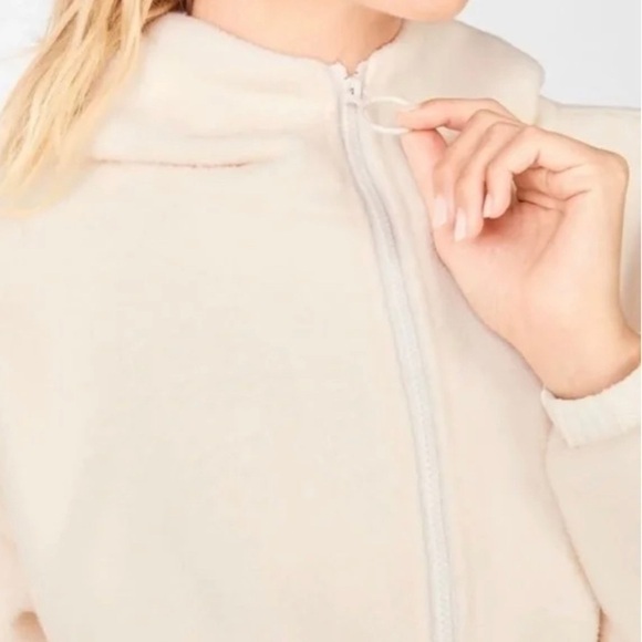 Fabletics Lotta Sherpa Fleece 1/2 Zip Pullover SIZE XL pocket warm cozy thick - Picture 6 of 13